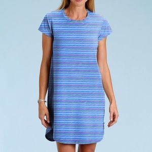FRESH PRODUCE Bayside Blue Stripe KYLIE Promenade Dress M or L